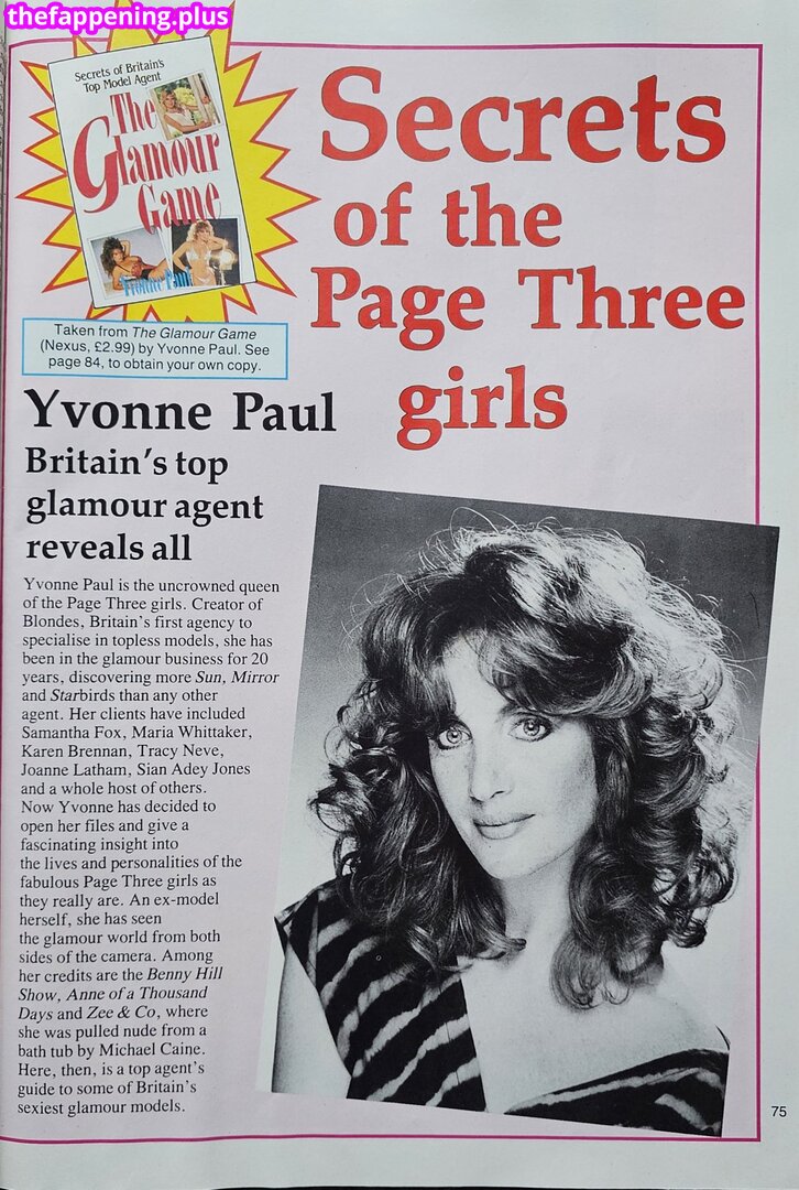 1980'S & Early 90'S Page 3 Girls / GlamourTeaJames / https: / mariawhittaker Nagie OnlyFans Zdjęcie #343