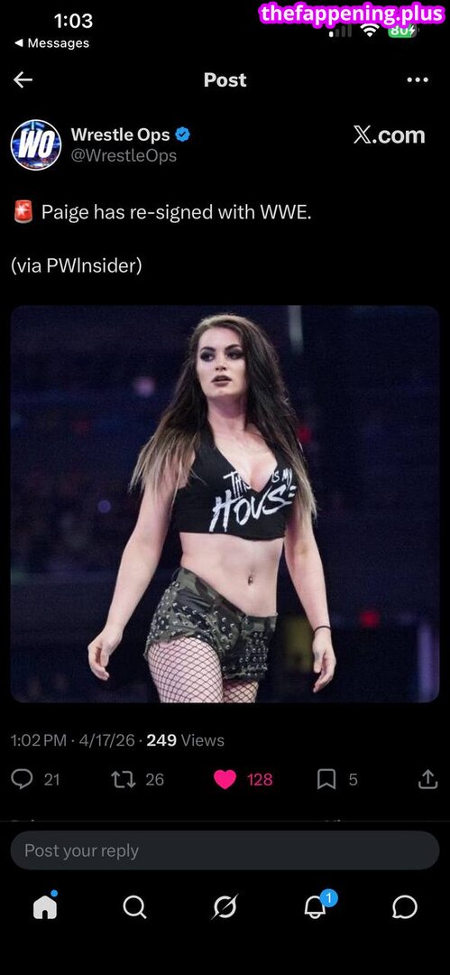 Saraya Bevis / WWE's Paige / realtonistorm / saraya Foto OnlyFans Desnuda #4